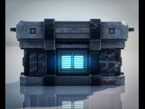 Sci-Fi Container 3D-Modell