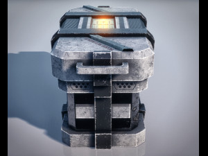 Sci-Fi Container 3D-Modell