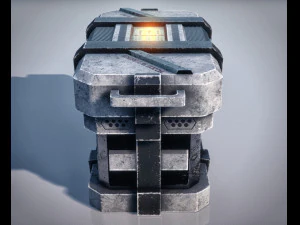 Sci-Fi Container 3D Model