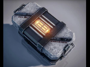 Sci-Fi Container 3D Model