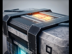 Sci-Fi Container 3D-Modell