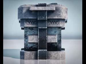 Sci-Fi Container 3D Model