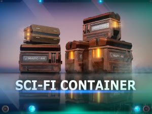 C3 - Sci-Fi Container 4 3D Models