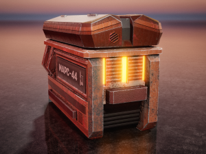 Sci-Fi Container 3D Model