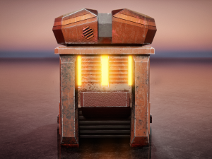 Sci-Fi Container 3D Model