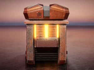Sci-Fi Container 3D Model