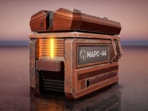 Sci-Fi Container 3D Model