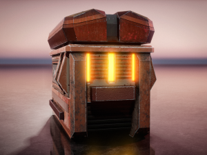 Sci-Fi Container 3D Model