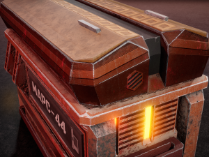 Sci-Fi Container 3D Model