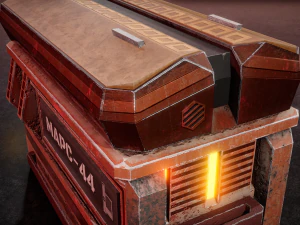 Sci-Fi Container 3D Model