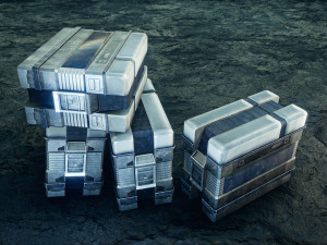 Sci-Fi Container Model 3D