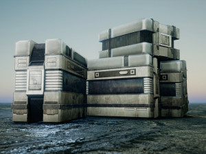 Sci-Fi Container Model 3D