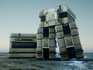 Sci-Fi Container Model 3D