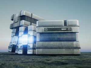 Sci-Fi Container Model 3D