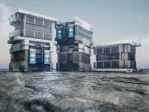 Sci-Fi Container 3D Model