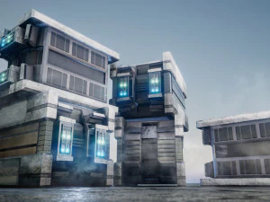 Sci-Fi Container 3D Model