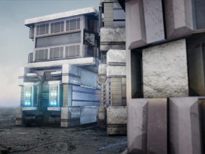 Sci-Fi Container 3D Model