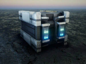 Sci-Fi Container 3D Model