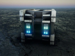 Sci-Fi Container 3D Model
