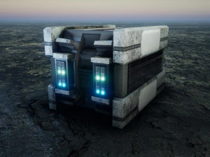 Sci-Fi Container 3D Model