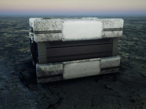 Sci-Fi Container 3D Model