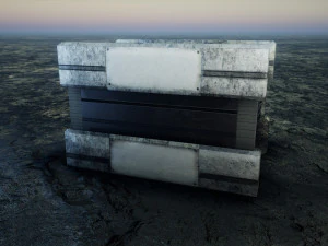 Sci-Fi Container 3D Model