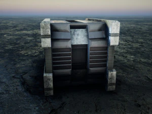 Sci-Fi Container 3D Model