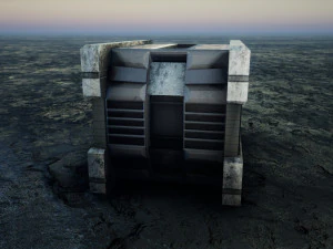 Sci-Fi Container 3D Model
