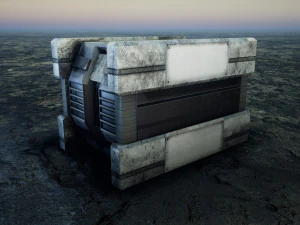 Sci-Fi Container 3D Model