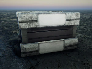 Sci-Fi Container 3D Model