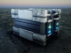 Sci-Fi Container 3D Model