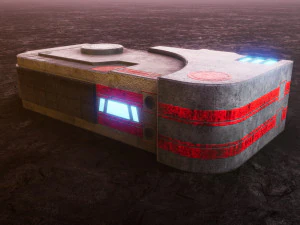 Sci-Fi Container 3D Model