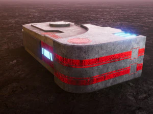 Sci-Fi Container 3D Model