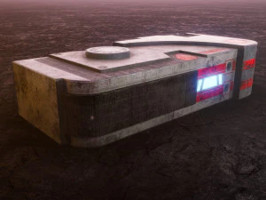 Sci-Fi Container 3D Model