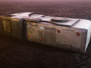 Sci-Fi Container 3D Model