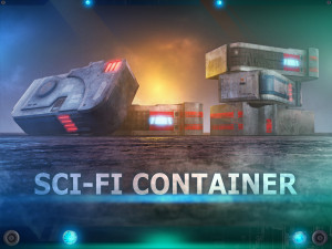 C3 - Sci-Fi Container 7 3D Models