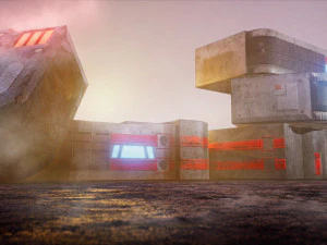 Sci-Fi Container 3D Model