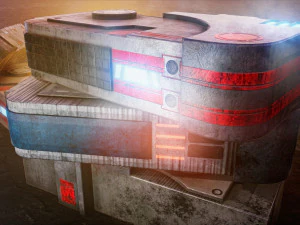 Sci-Fi Container 3D Model