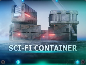 C3 - Sci-Fi Container 8 3D Models
