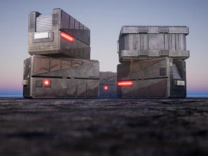 Sci-Fi Container 3D Model