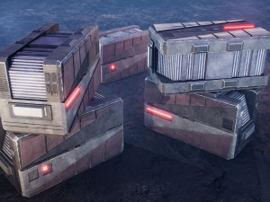 Sci-Fi Container 3D Model