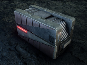 Sci-Fi Container 3D Model