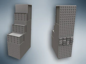 Skyscrapers - 22 Model Pack 3D Model