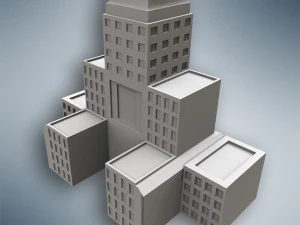 Skyscrapers - 22 Model Pack 3D Model