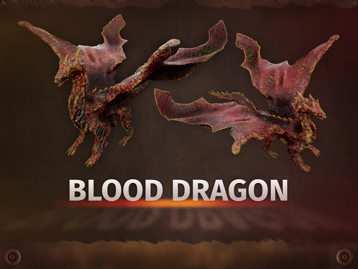 Blood Dragon 3D Model .c4d .max .obj .3ds .fbx .stl .blend 