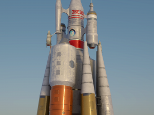 Space Rocket 3Dモデル