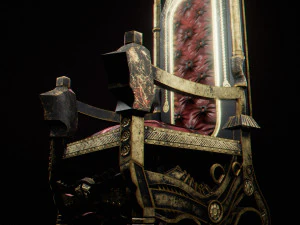 Silla Medieval Modelo 3D