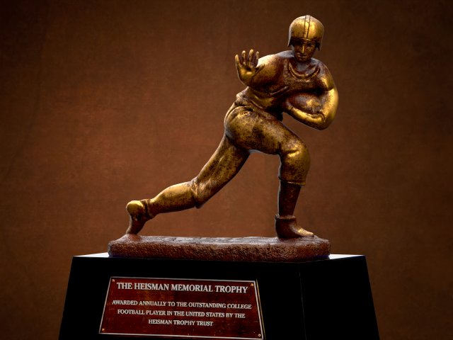 Heisman Trophy 3D Model .c4d .max .obj .3ds .fbx .stl .blend 