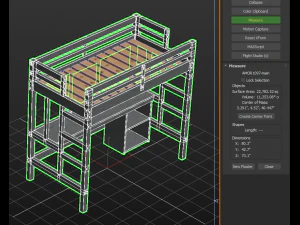 Bunk bed 3D Model