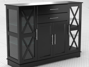 Metal storage cabinet 3D Model